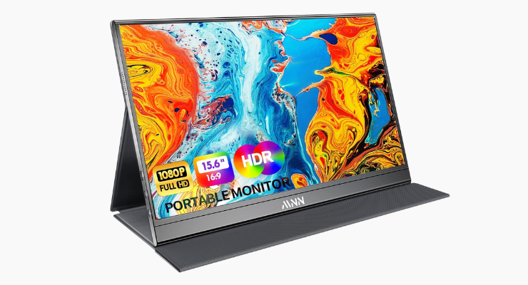 MNN Portable Monitor 15.6inch FHD portable laptop monitor for travel