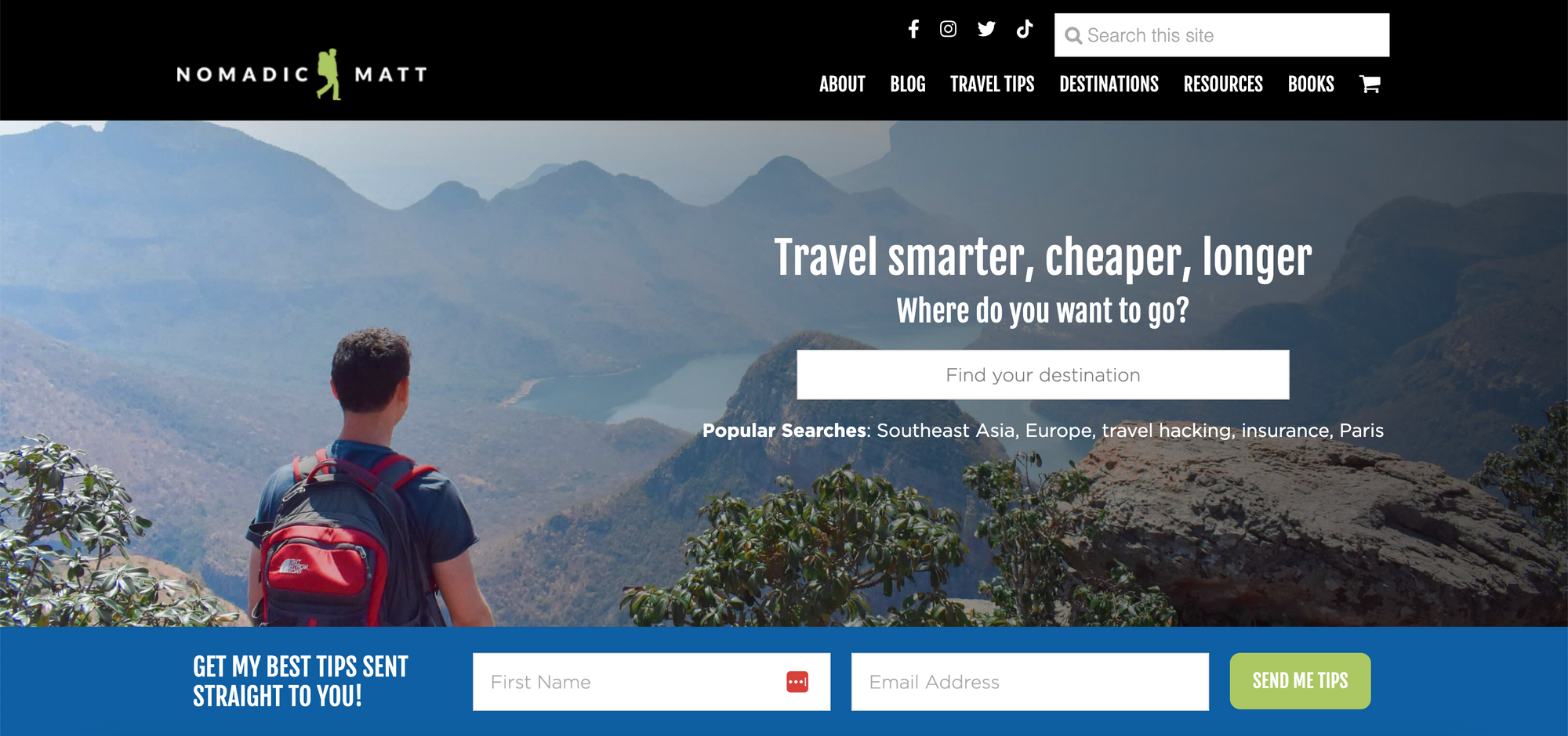 newsletter for digital nomads by Nomadic Matt