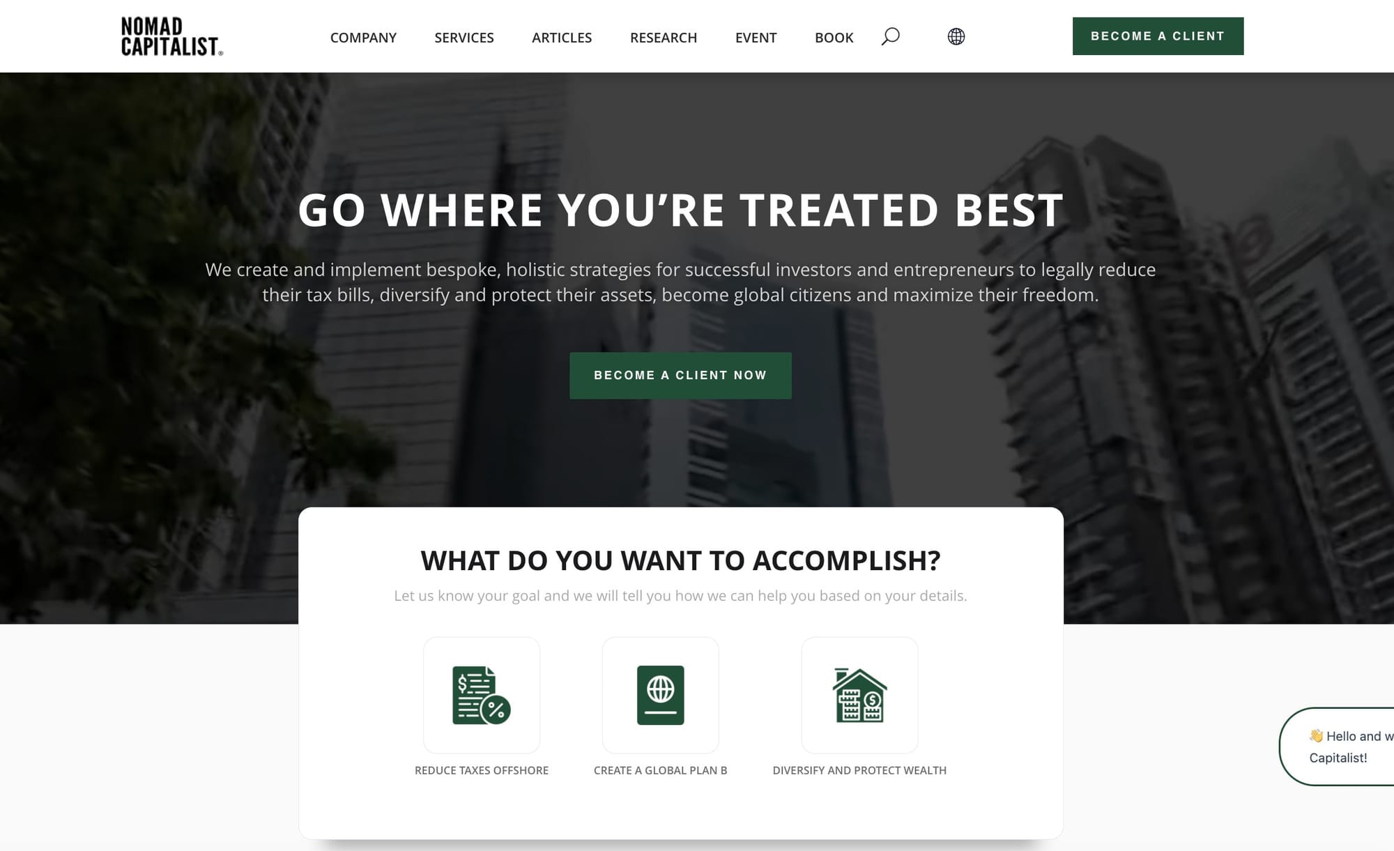 nomad capitalist, tax advice service for digital nomads