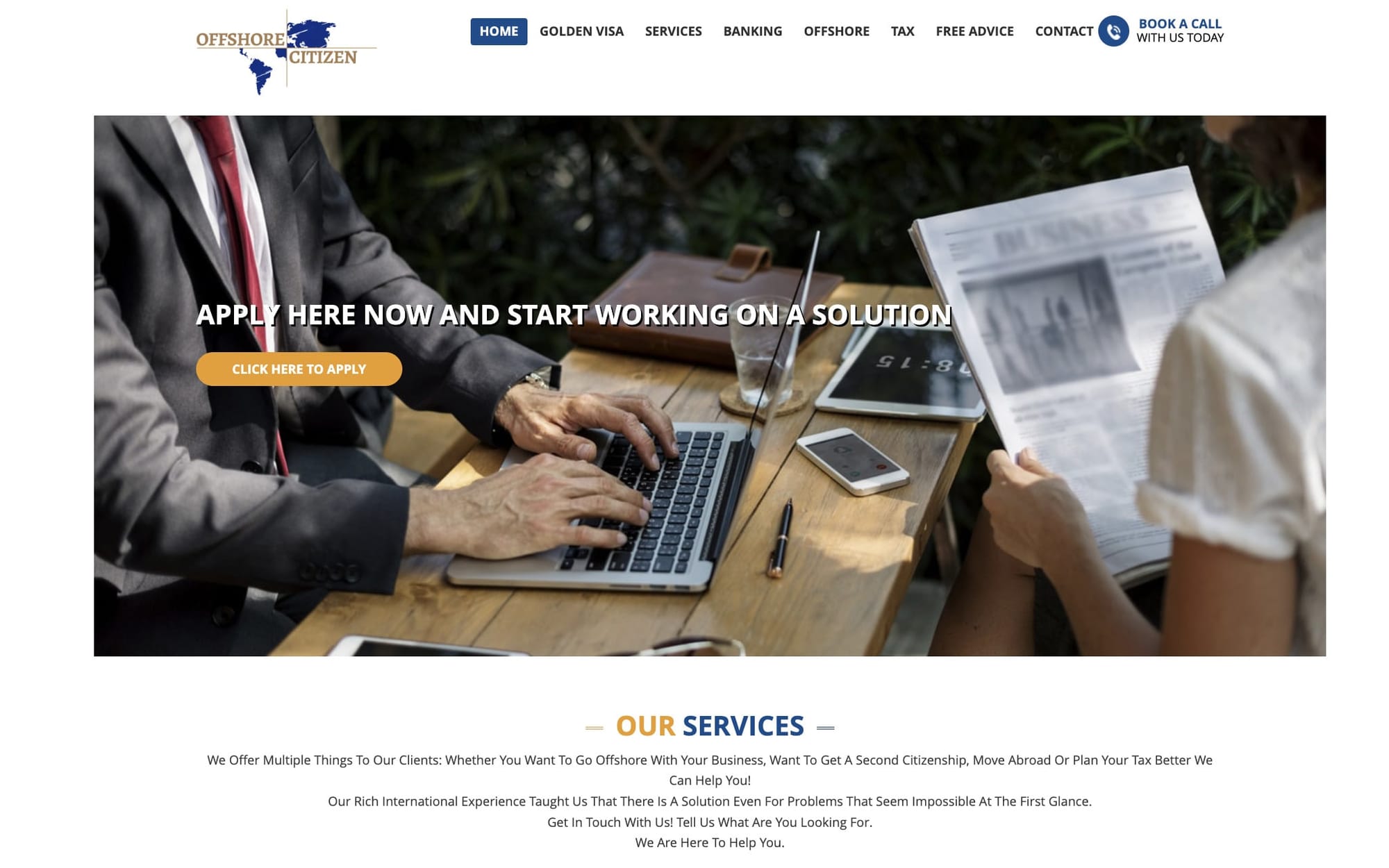 offshore citizen, tax advice service for digital nomads