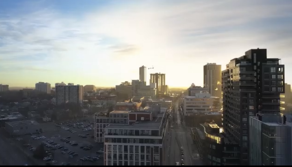 Downtown Kitchener skyline, Ontario, Canada