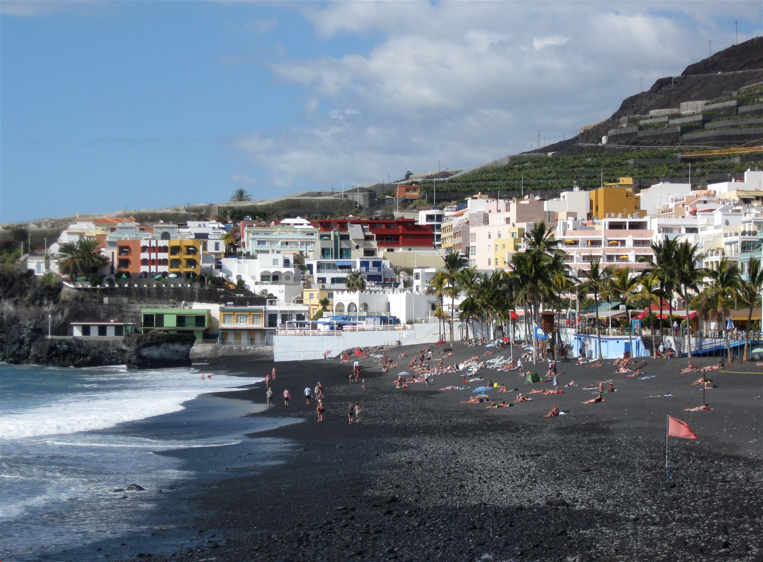 Strand in Puerto Naos, Los Llanos de Aridane, La Palma